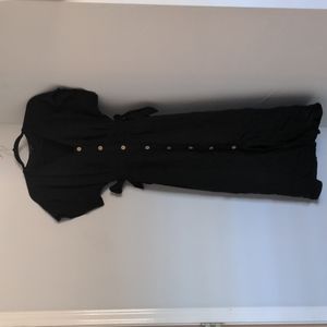 Button Down Sundress (Black)